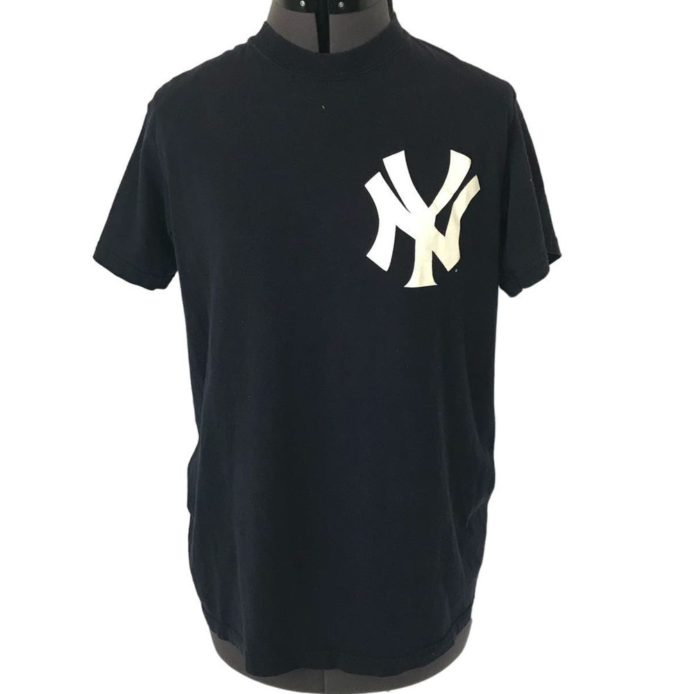 NY Yankees Navy Blue Abreu 100% Cotton T-Shirt • Size L 🔴